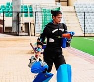 Poonia plays Hockey for India